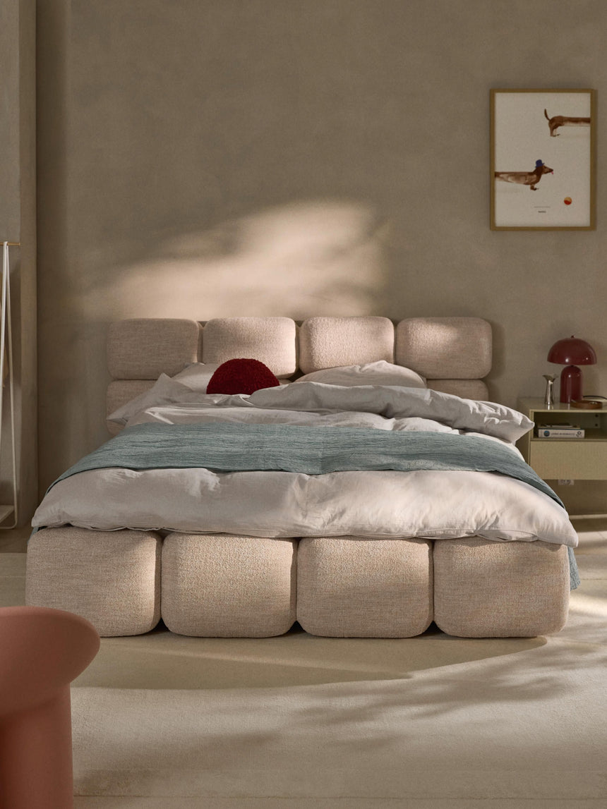 Bom Plus Çift Kişilik Karyola Şeftali Bukle