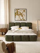 Bom Plus Çift Kişilik Karyola Yeşil Teddy