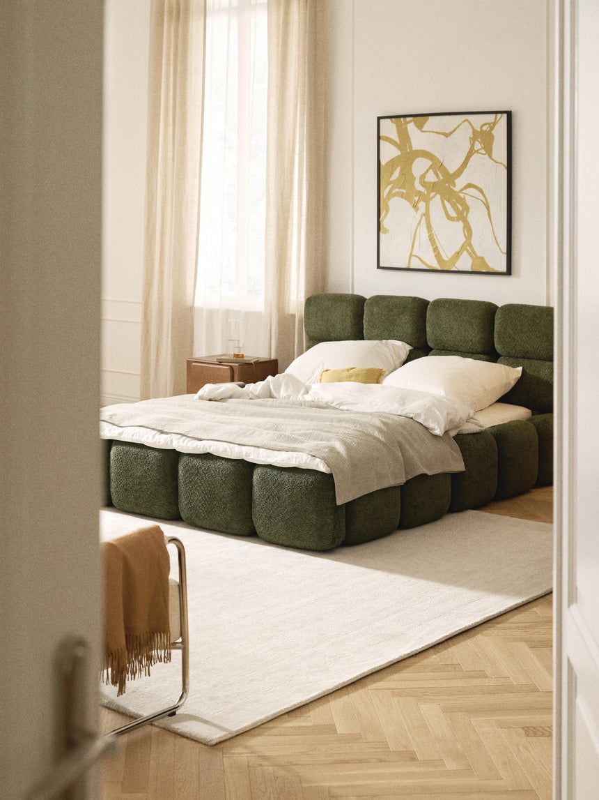 Bom Plus Çift Kişilik Karyola Yeşil Teddy