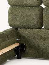 Bom Plus Çift Kişilik Karyola Yeşil Teddy