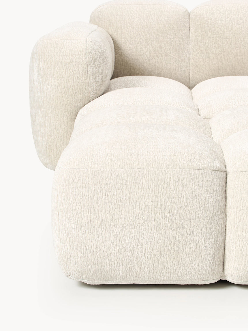 Bom Plus Köşe Koltuk Açık Bej Dokuma Kadife