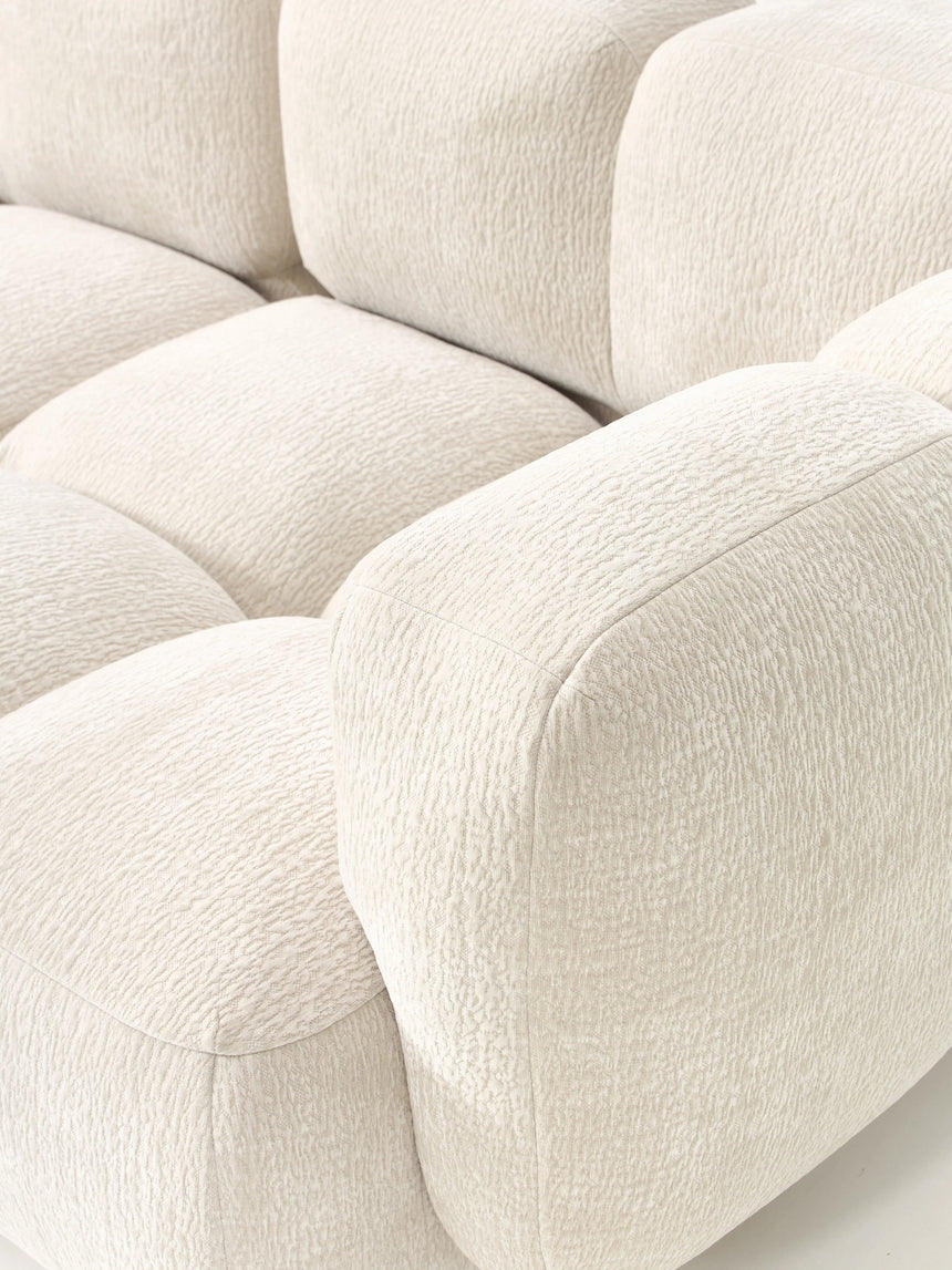 Bom Plus Köşe Koltuk Açık Bej Dokuma Kadife