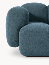 Bom Plus Köşe Koltuk Gri Mavi Bukle