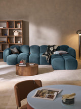 Bom Plus Köşe Koltuk Gri Mavi Bukle