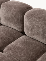 Bom Plus Köşe Koltuk Kahve Dokuma Kadife