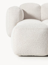 Bom Plus Köşe Koltuk Kırık Beyaz Bukle