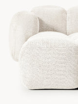 Bom Plus Köşe Koltuk Kırık Beyaz Teddy