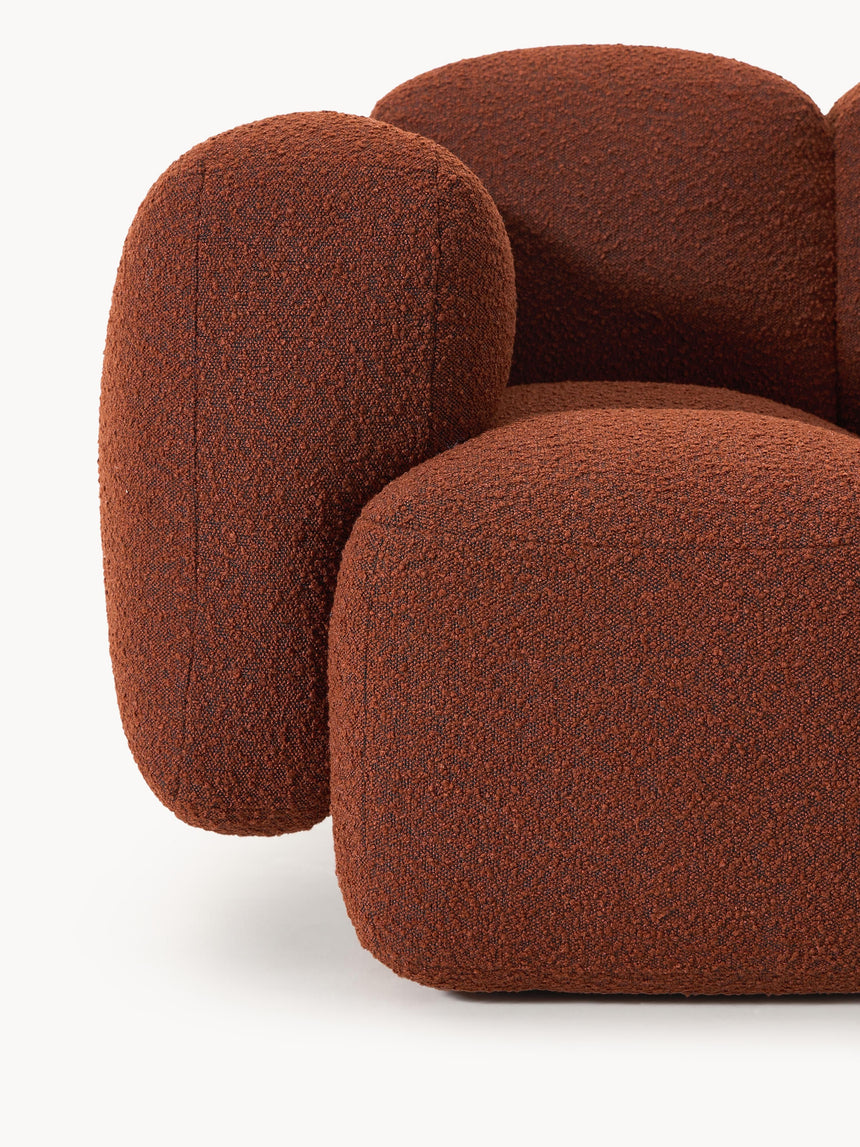 Bom Plus Köşe Koltuk Terakota Bukle