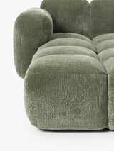 Bom Plus Köşe Koltuk Yeşil Dokuma Kadife