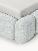 Bom Plus Tek Kişilik Karyola Açık Mavi Bukle