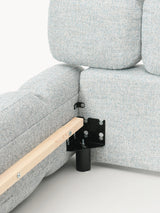 Bom Plus Tek Kişilik Karyola Açık Mavi Bukle