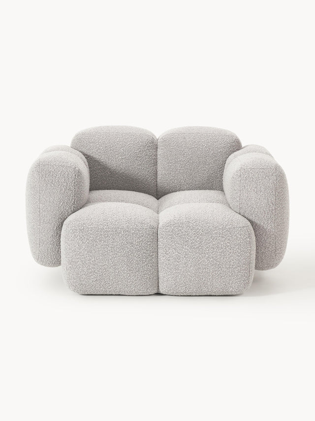 Bom Tekli Koltuk Gri Bukle