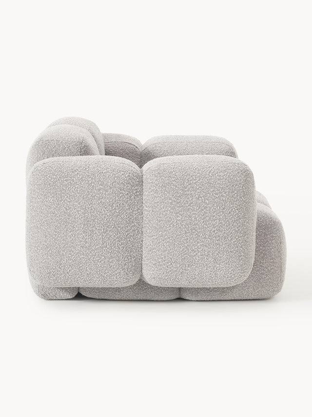 Bom Tekli Koltuk Gri Bukle