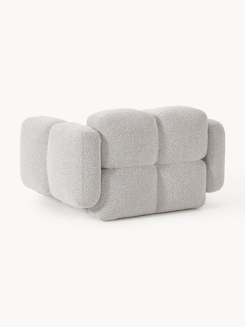 Bom Tekli Koltuk Gri Bukle