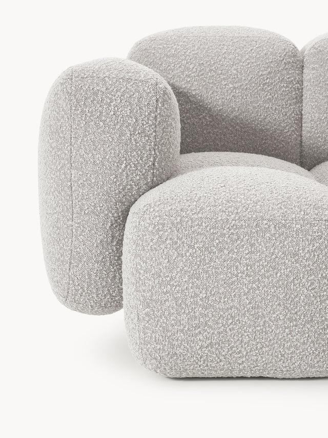 Bom Tekli Koltuk Gri Bukle