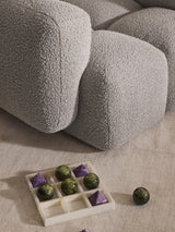 Bom Tekli Koltuk Gri Bukle