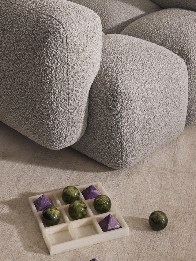 Bom Tekli Koltuk Gri Bukle