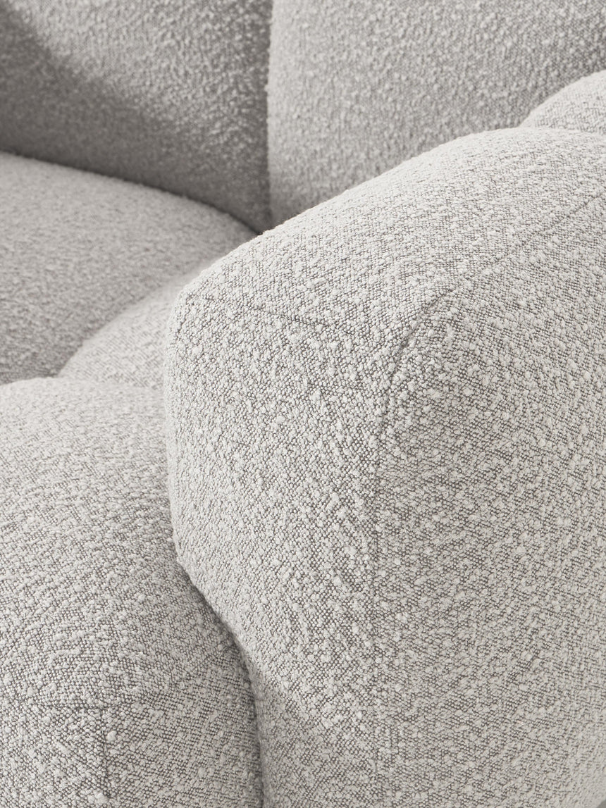 Bom Tekli Koltuk Gri Bukle