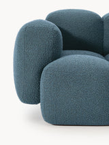 Bom Tekli Koltuk Gri Mavi Bukle