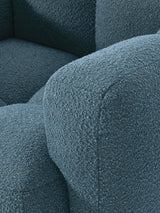 Bom Tekli Koltuk Gri Mavi Bukle