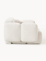 Bom Tekli Koltuk Kırık Beyaz Bukle