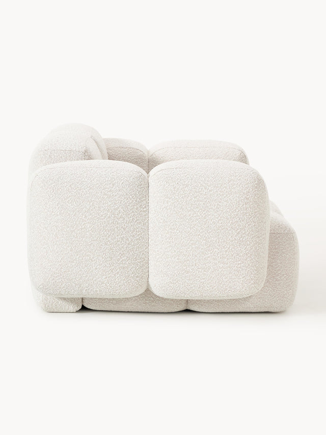 Bom Tekli Koltuk Kırık Beyaz Bukle