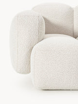 Bom Tekli Koltuk Kırık Beyaz Bukle