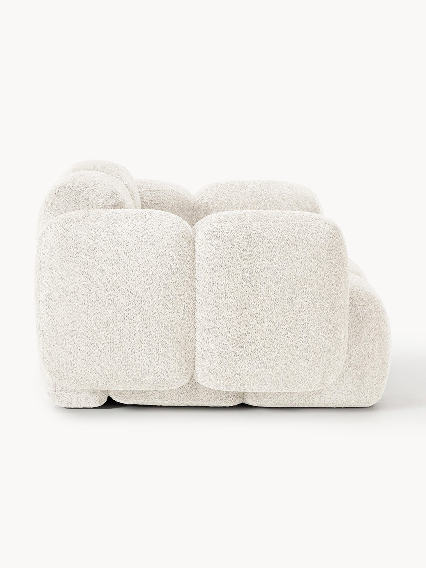 Bom Tekli Koltuk Kırık Beyaz Teddy