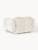 Bom Tekli Koltuk Kırık Beyaz Teddy