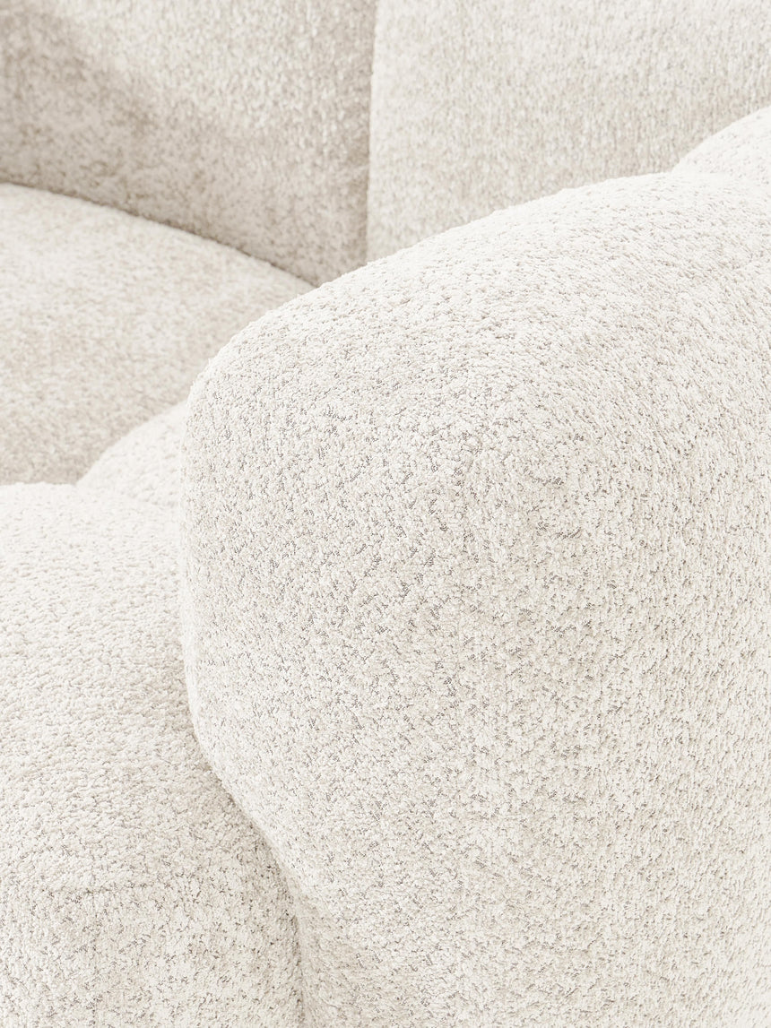 Bom Tekli Koltuk Kırık Beyaz Teddy