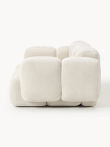 Bom Üçlü Koltuk Açık Bej Dokuma Kadife