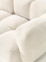 Bom Üçlü Koltuk Açık Bej Dokuma Kadife