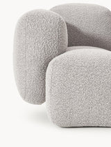 Bom Üçlü Koltuk Gri Bukle