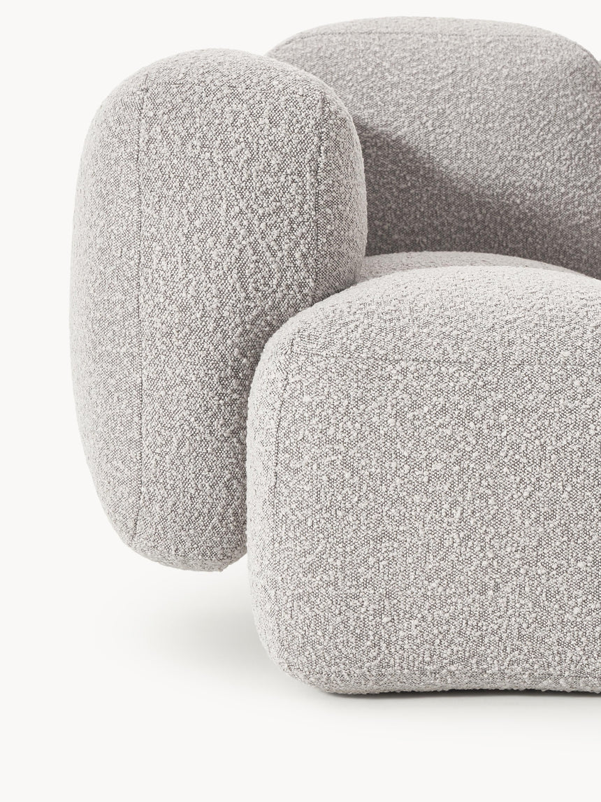 Bom Üçlü Koltuk Gri Bukle