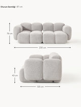 Bom Üçlü Koltuk Gri Bukle