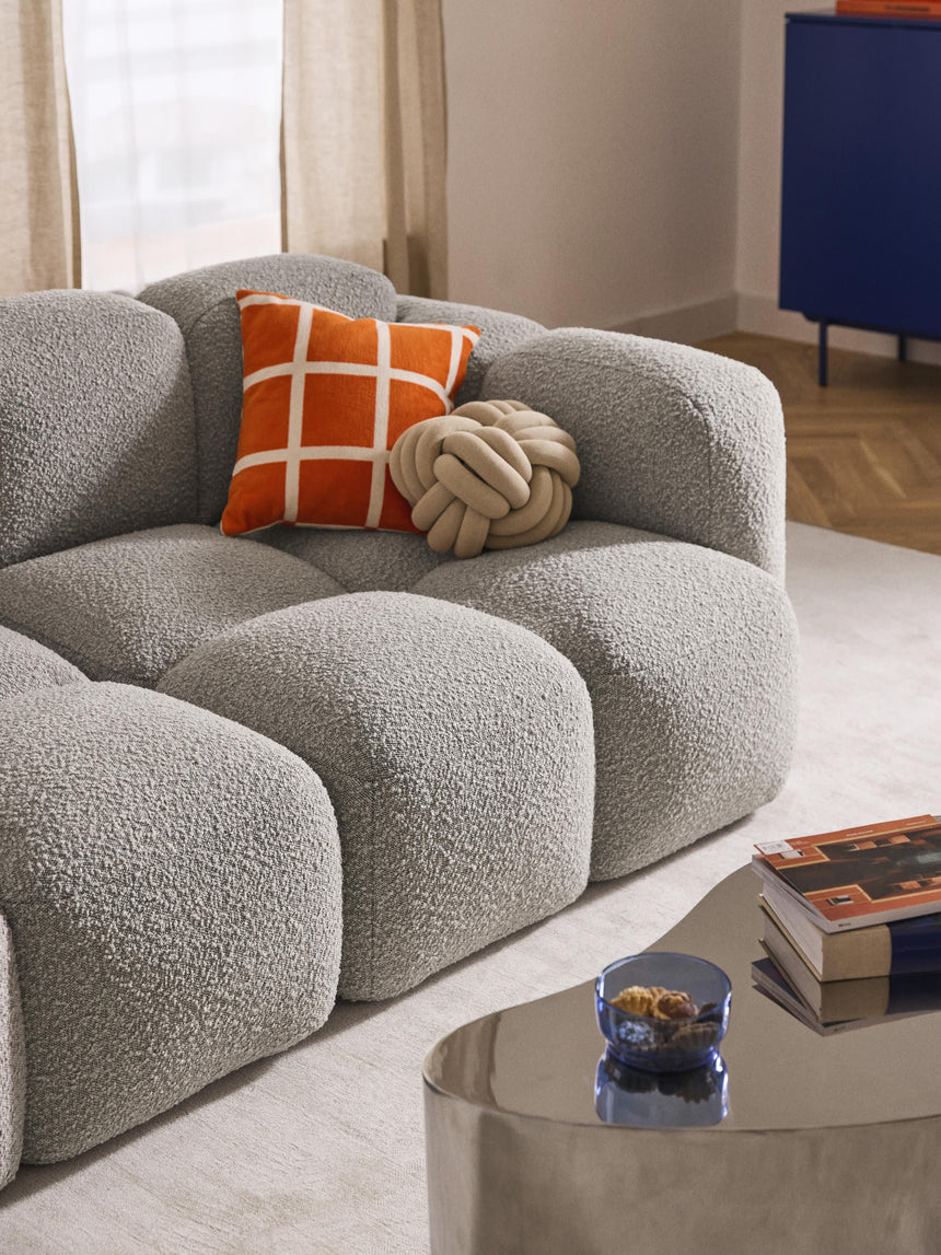 Bom Üçlü Koltuk Gri Bukle