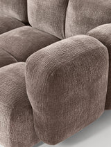 Bom Üçlü Koltuk Kahve Dokuma Kadife