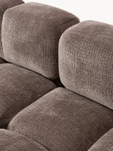 Bom Üçlü Koltuk Kahve Dokuma Kadife