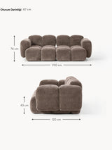 Bom Üçlü Koltuk Kahve Dokuma Kadife