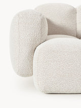 Bom Üçlü Koltuk Kırık Beyaz Bukle