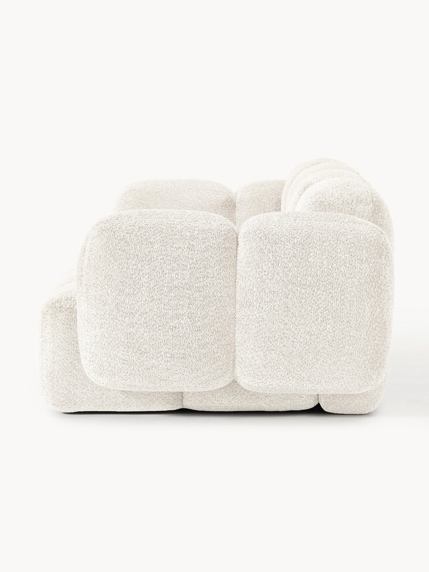 Bom Üçlü Koltuk Kırık Beyaz Teddy