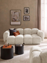 Bom Üçlü Koltuk Kırık Beyaz Teddy