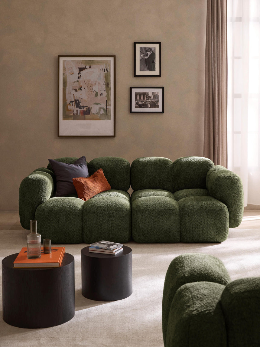 Bom Üçlü Koltuk Yeşil Teddy