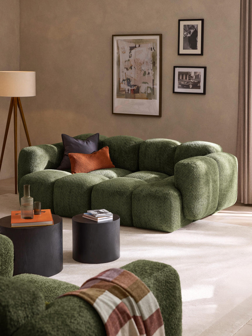 Bom Üçlü Koltuk Yeşil Teddy