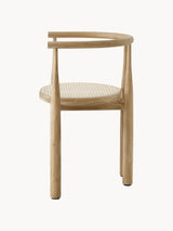 Bors Hazeran İşlemeli Ahşap Sandalye Meşe