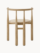 Bors Hazeran İşlemeli Ahşap Sandalye Meşe