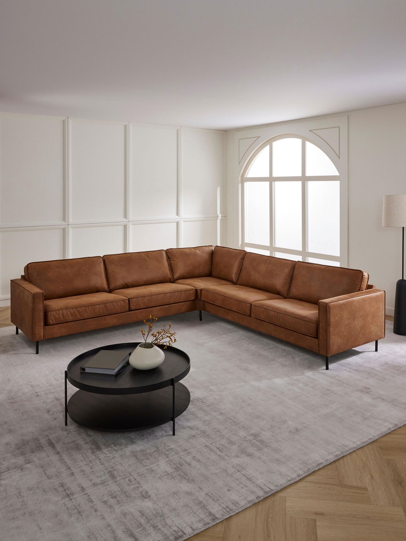 Brooks Big Köşe Koltuk Taba Kahve