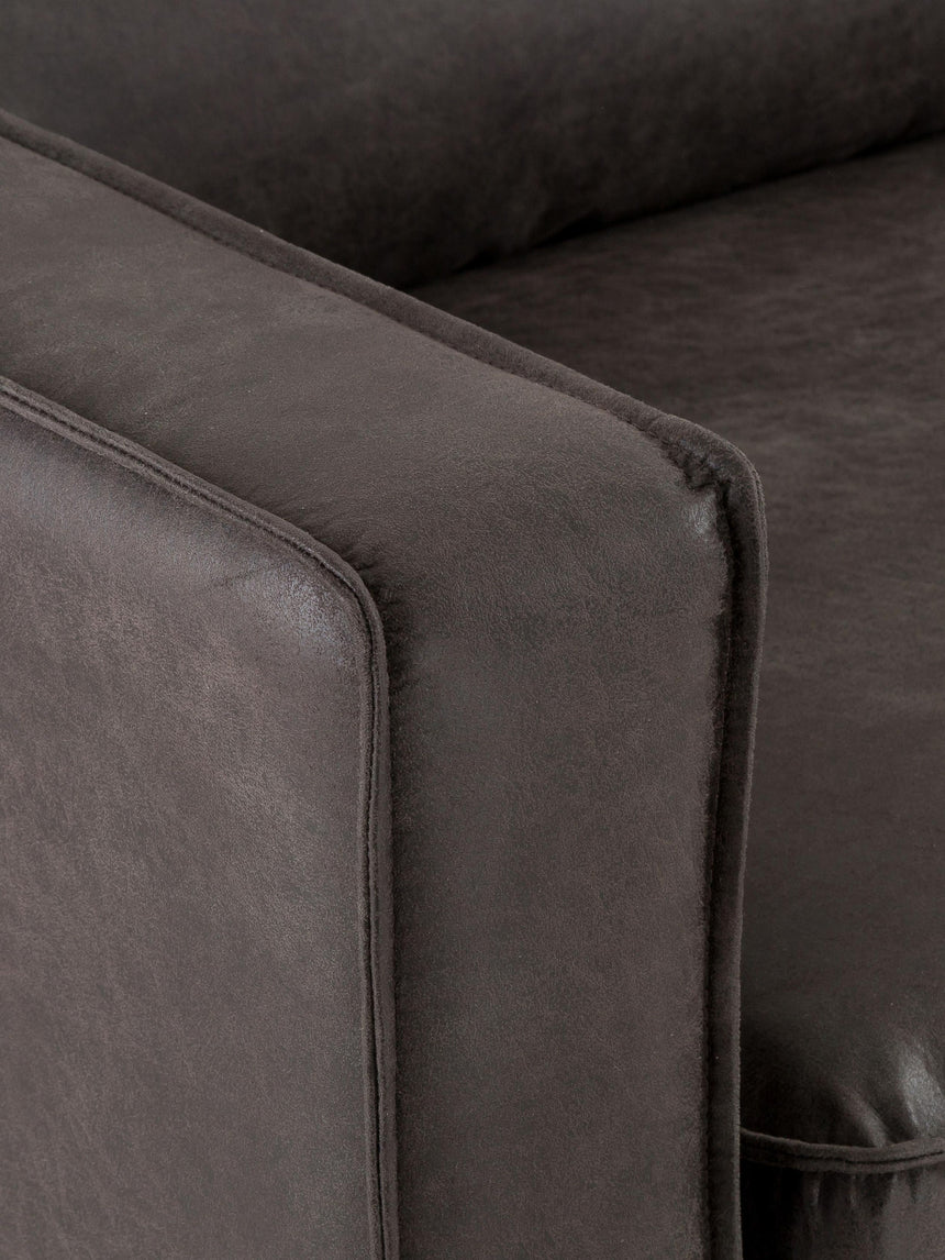 Brooks Dörtlü Koltuk Gri Kahve