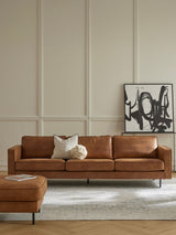 Brooks Dörtlü Koltuk Taba Kahve