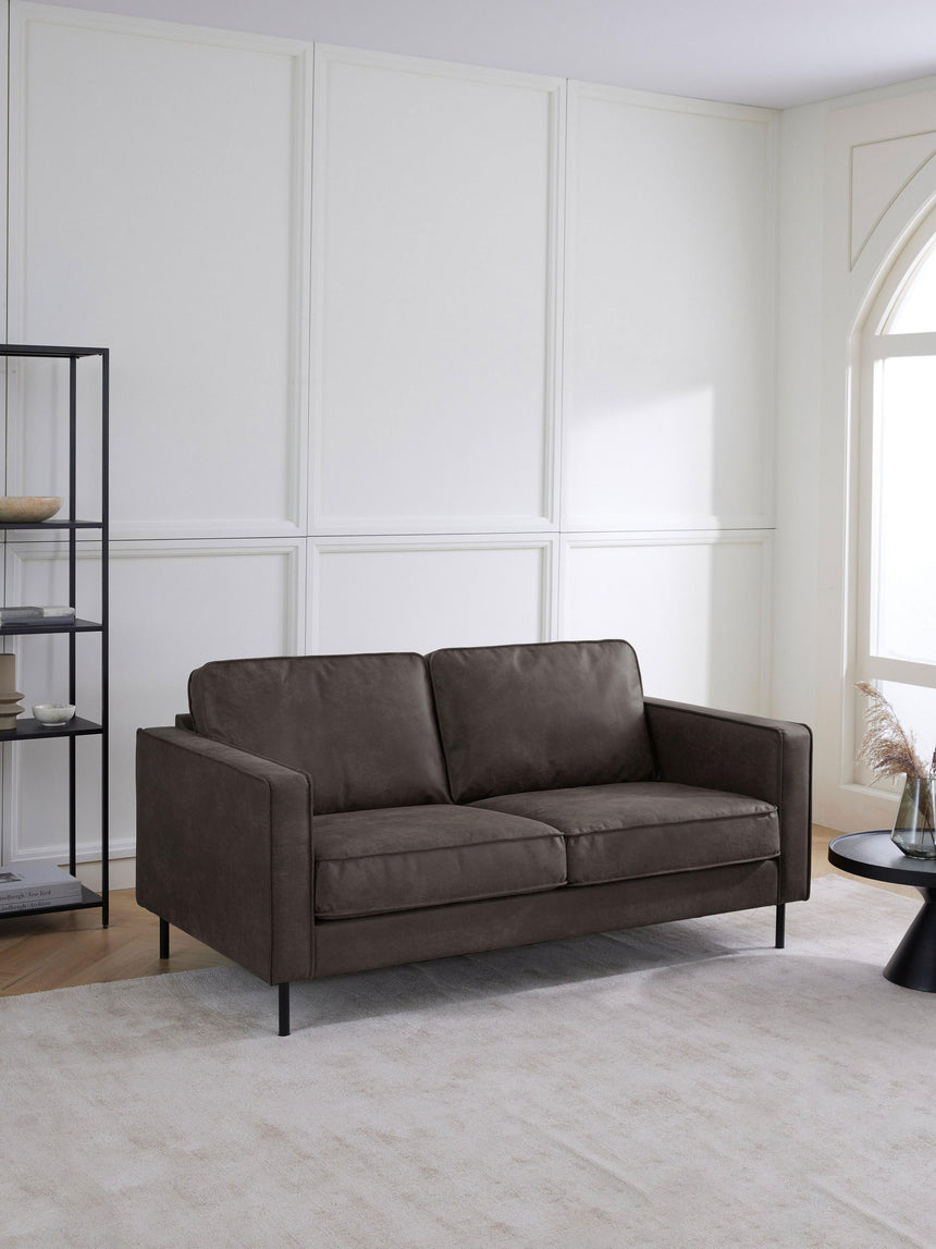 Brooks İkili Koltuk Gri Kahve